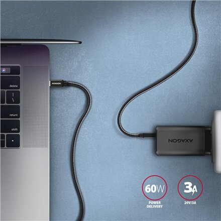 AXAGON , Data and charging USB 3.2 Gen 1 cable, 1 m , BUCM3-CM10AB , USB Type C - USB Type C