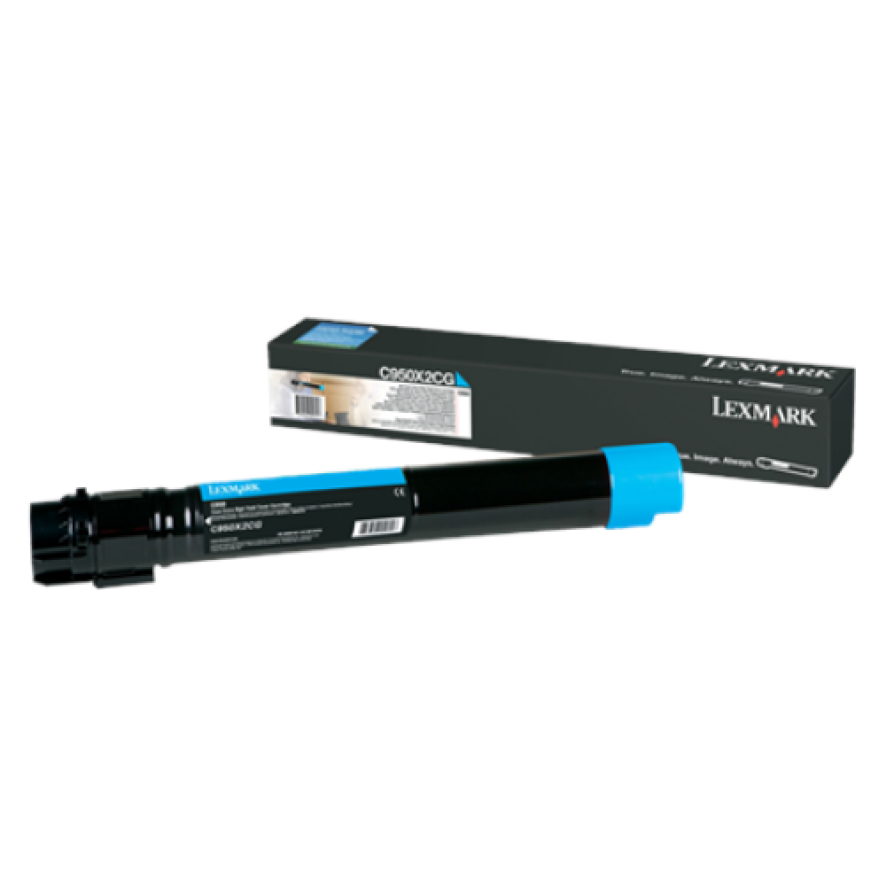 Lexmark C950X2CG , C950 Cyan Extra High Yield Toner Cartridge , Cartridge , Cyan
