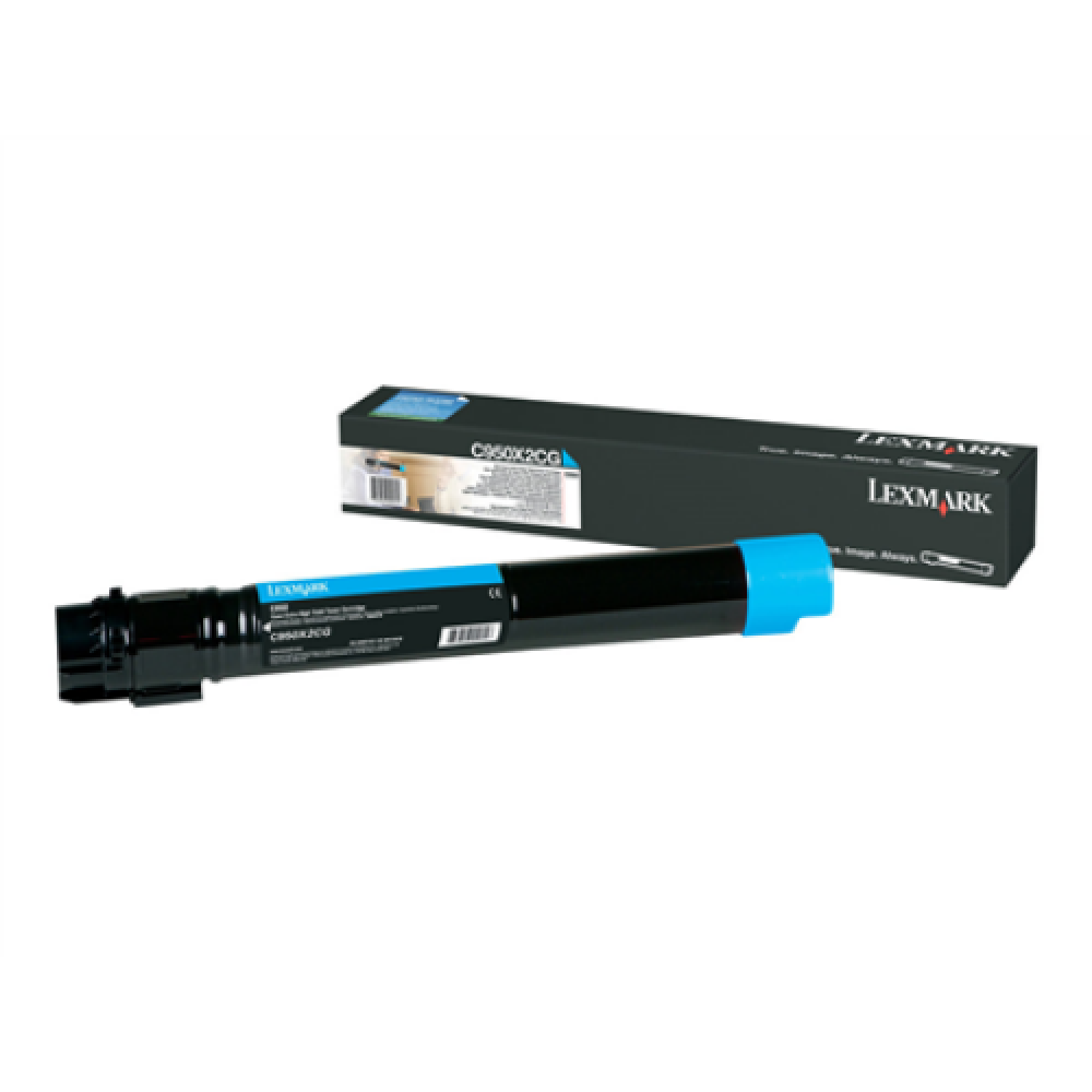 Lexmark C950X2CG , C950 Cyan Extra High Yield Toner Cartridge , Cartridge , Cyan