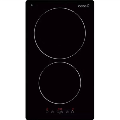CATA , Hob , TD 3102 BK , Vitroceramic , Number of burners/cooking zones 2 , Touch , Timer , Black