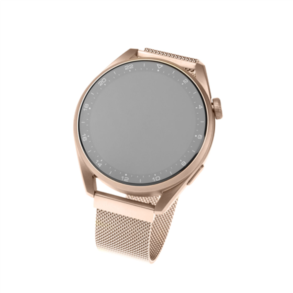 Fixed , Mesh Strap with Quick Release 22mm for Smartwatch , Rose gold