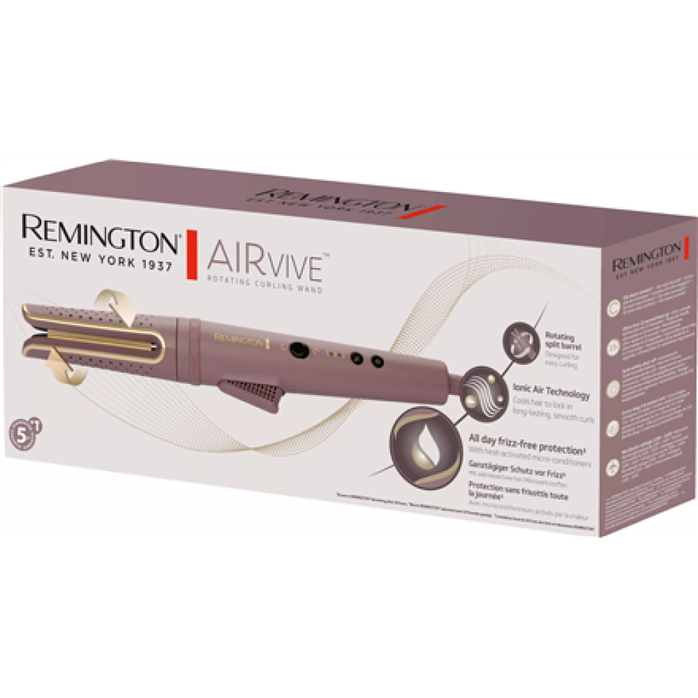 Remington Rotating Curling Wand , CI8930 AIRvive , Ion conditioning , Temperature (max) 210 °C , Purple