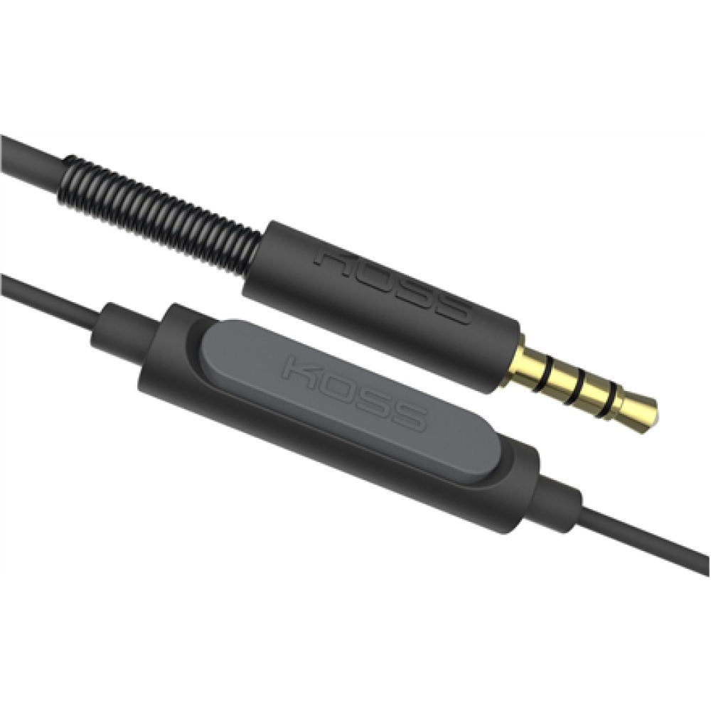 Koss , Headphones , KPH30iK , Wired , On-Ear , Microphone , Stealth Grey