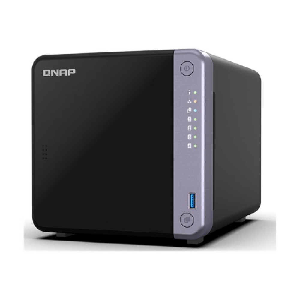 QNAP Cost-effective 4-bay 10GbE NAS , TS-432X-4G , Alpine , AL524 , Processor frequency 2 GHz , 4 GB , DDR4 SODIMM , 90W adapter (12VDC), 100-240VAC