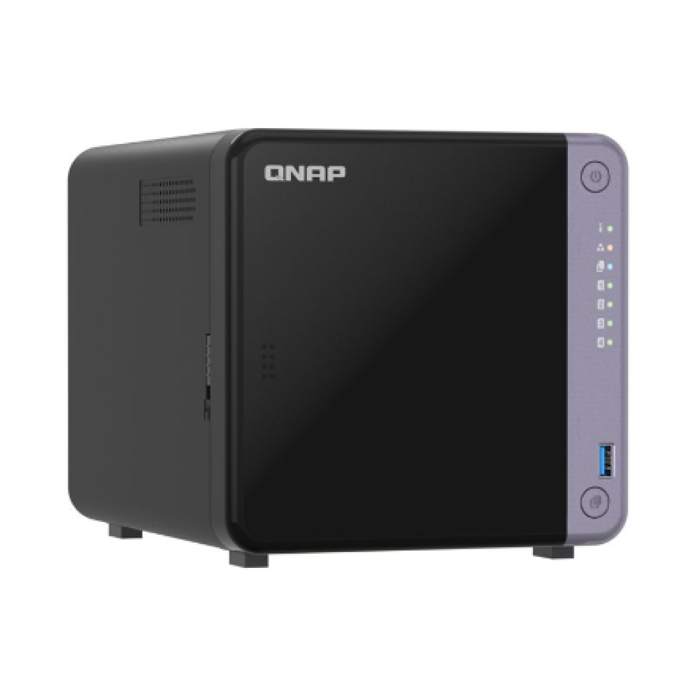 QNAP Cost-effective 4-bay 10GbE NAS , TS-432X-4G , Alpine , AL524 , Processor frequency 2 GHz , 4 GB , DDR4 SODIMM , 90W adapter (12VDC), 100-240VAC