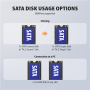 AXAGON USB-C 20Gbps docking station for 2x M.2 NVMe/SATA SSD with disk cloning function without PC , ADSA-M2C22