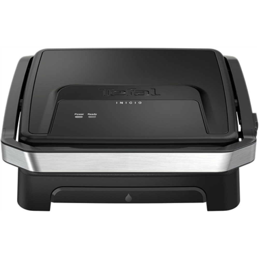 Tefal GC271810 Inicio Panini and grilling machine, Non-stick, Black/Stainless steel , TEFAL