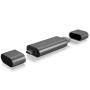 Raidsonic , External card reader with multi-USB connector , External , Micro SDHC, Micro SDXC, microSD 3.0 UHS-I SD, SDHC, SDXC, SD 2.0 UHS-I, MMC , external