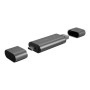 Raidsonic , External card reader with multi-USB connector , External , Micro SDHC, Micro SDXC, microSD 3.0 UHS-I SD, SDHC, SDXC, SD 2.0 UHS-I, MMC , external