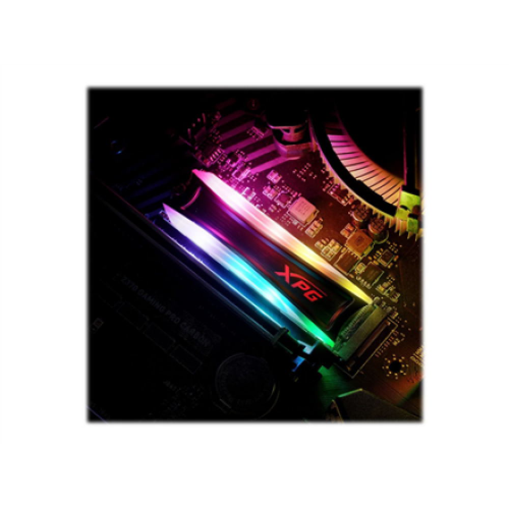 ADATA Spectrix S40G RGB 256 GB SSD interface M.2 NVME Write speed 1200 MB/s Read speed 3500 MB/s