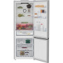 BEKO Refrigerator , B3RCNE564HXB , Energy efficiency class E , Free standing , Combi , Height 192 cm , No Frost system , Fridge net capacity 340 L , Freezer net capacity 150 L , Display , 39 dB , Stainless steel