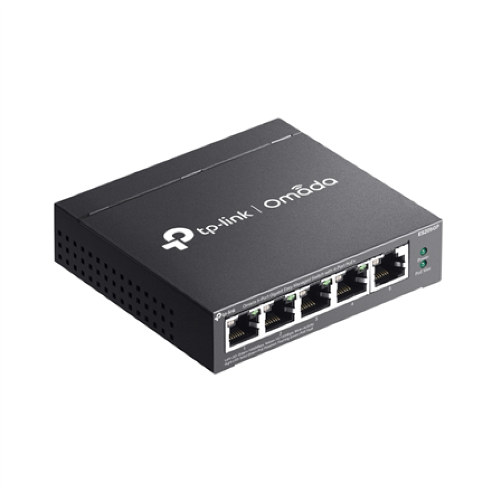 TP-LINK , Omada 5-Port Gigabit Easy Managed Switch with 4-Port PoE+ , ES205GP , Desktop/Wall mountable
