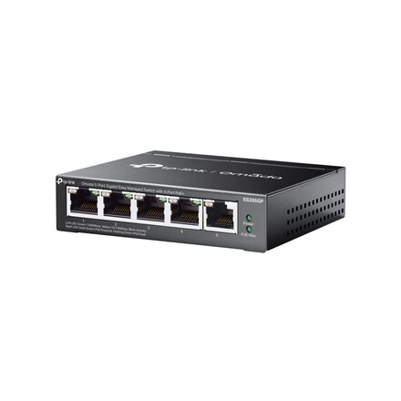 TP-LINK , Omada 5-Port Gigabit Easy Managed Switch with 4-Port PoE+ , ES205GP , Desktop/Wall mountable
