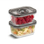 Caso , Glass Vacuum Containers with Plastic Lid (2 pcs) , VacuBoxx Eco-Duo S , Transparent