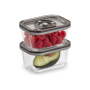 Caso , Glass Vacuum Containers with Plastic Lid (2 pcs) , VacuBoxx Eco-Duo S , Transparent