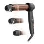 Rowenta CF4620E0 , Twist Curl Curling Iron , Ceramic heating system , Ion conditioning , Barrel diameter 27, 32. 38 mm , Temperature (min) 150 °C , Temperature (max) 210 °C , Number of heating levels 4 , Display LCD , 86 W , Black/Copper