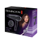Remington Hair Dryer , D5215 Pro-Air Shine , 2300 W , Number of temperature settings 3 , Ionic function , Diffuser nozzle , Black