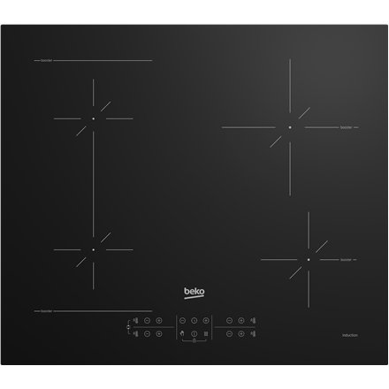 BEKO Hob , HII64200SFMT , Induction , Number of burners/cooking zones 4 , Touch , Timer , Black
