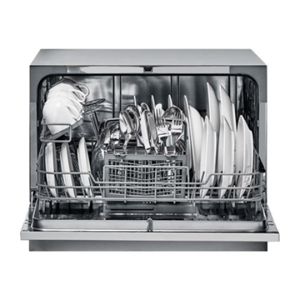 Table , Dishwasher , CDCP 6S , Width 55 cm , Number of place settings 6 , Number of programs 6 , Energy efficiency class F , Silver