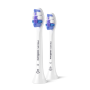 Philips Replacement brush heads , HX6052/87 Sonicare Sensitive , Heads , For adults , Number of brush heads included 2 , White