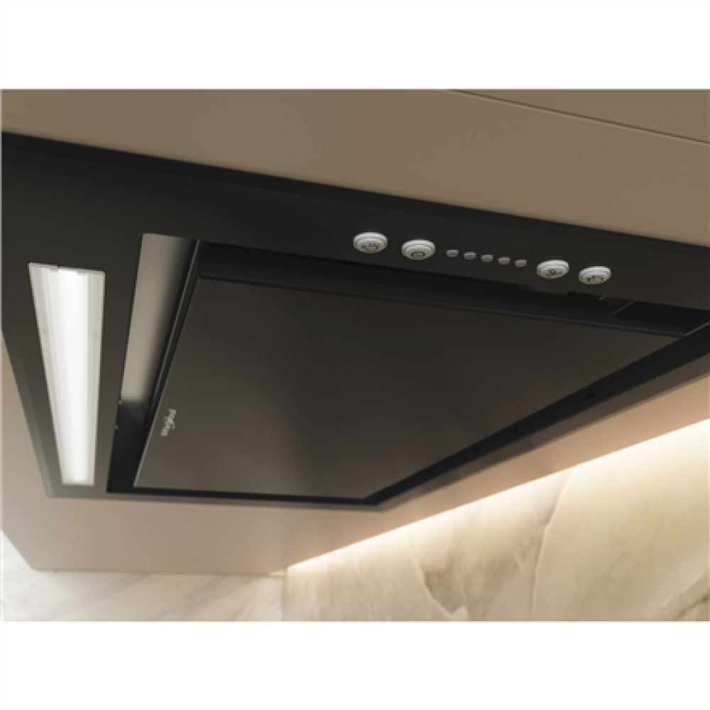 Whirlpool Hood , WCT3 63F LTK , Built-in , Energy efficiency class B , Width 51.4 cm , 430 m³/h , Electronic , LED , Black