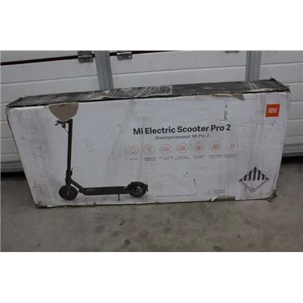 SALE OUT. Xiaomi Mi Electric Scooter Pro 2 (Black) , Xiaomi Mi Electric Scooter Pro 2 , 600 W , 25 km/h , 3 month(s) , Black , DAMAGED PACKAGING, USED, REFURBISHED, MISSING ACCESSORIES