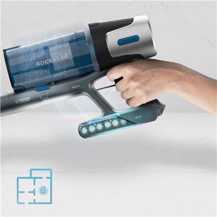 Cecotec Vacuum cleaner , Conga Rockstar P50 X-Treme , Corded operating , Handstick , 400 W , 33.6 V , Operating time (max) 60 min , Black/Blue