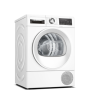 Bosch Dryer Machine WQG245AMSN Series 6 Energy efficiency class A++, Front loading, 9 kg, Sensitive dry, LED, Depth 61.3 cm, Steam function, White