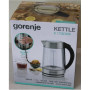 SALE OUT. Gorenje K17GDWII Kettle, Electric, Capacity 1.7 L, Power 2200 W, Stainless steel , SALE OUT. , Gorenje Kettle , K17GDWII , 2200 W , Electric , 1.7 L , 360° rotational base , Stainless steel/Glass , Stainless steel/Transparent , DAMAGED PACKAGING