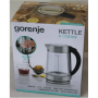 SALE OUT. Gorenje K17GDWII Kettle, Electric, Capacity 1.7 L, Power 2200 W, Stainless steel , SALE OUT. , Gorenje Kettle , K17GDWII , 2200 W , Electric , 1.7 L , 360° rotational base , Stainless steel/Glass , Stainless steel/Transparent , DAMAGED PACKAGING