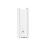 TP-LINK , AX1800 Indoor/Outdoor WiFi 6 Access Point , EAP610-Outdoor , 802.11ax , 2.4 GHz/5 GHz , 1201+574 Mbit/s , 10/100/1000 Mbit/s , Ethernet LAN (RJ-45) ports 1 , MU-MiMO Yes , PoE in , Antenna type Internal