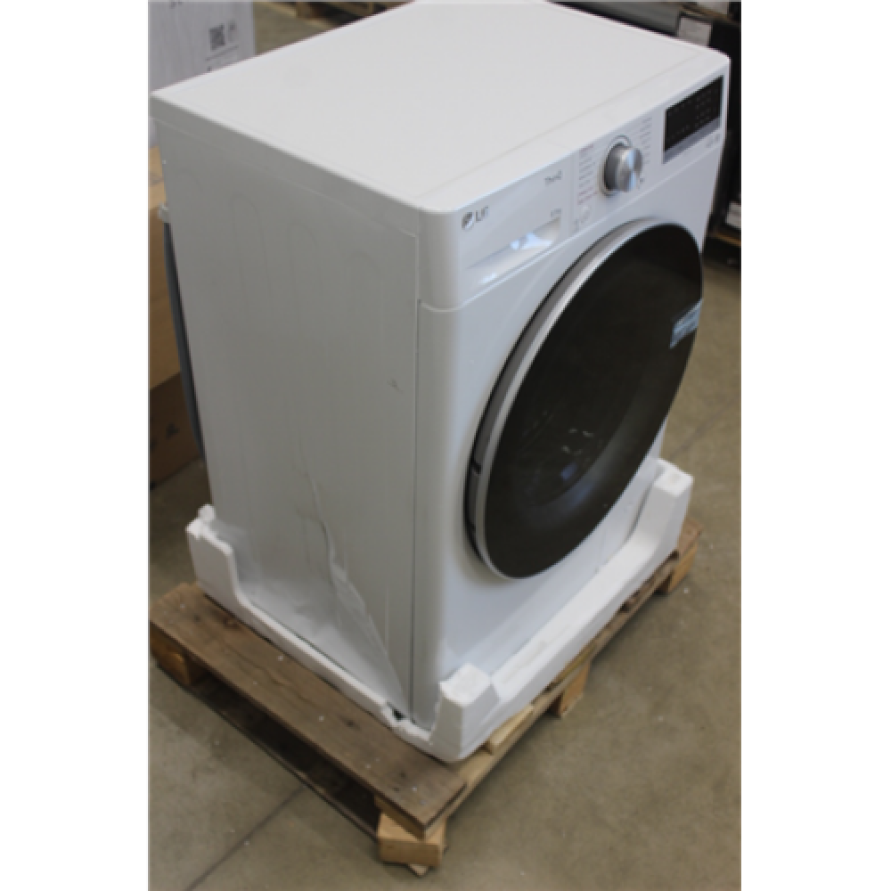 SALE OUT. LG Washing Machine F2WV5S8S1E Energy efficiency class C Front loading Washing capacity 8.5 kg 1200 RPM Depth 48 cm Width 60 cm Display LED Steam function Direct drive White DAMAGED PACKAGING, BIG DENT ON SIDE, SCRATCHED