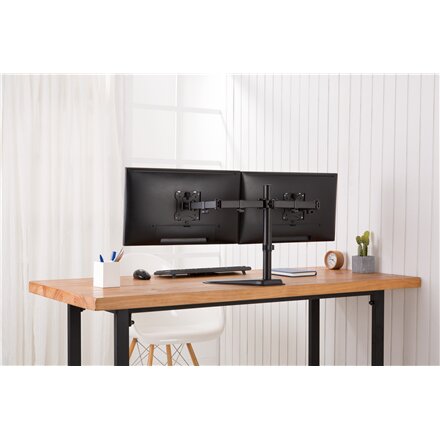 Digitus Desk Mount , DA-90401 , Adjustable Height, Rotate, Swivel , 15-32 , Maximum weight (capacity) 2x8 kg , Black