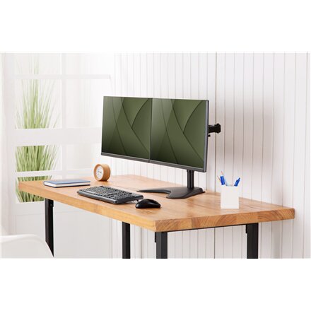 Digitus Desk Mount , DA-90401 , Adjustable Height, Rotate, Swivel , 15-32 , Maximum weight (capacity) 2x8 kg , Black