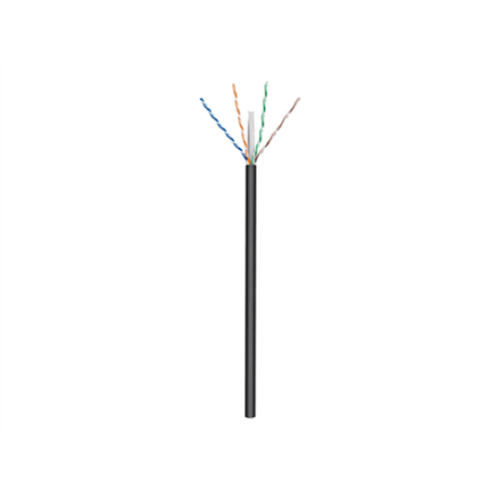 Goobay Outdoor Network Cable , CAT 6 U/UTP , AWG 24/1 , Cable length: 100 m , Black