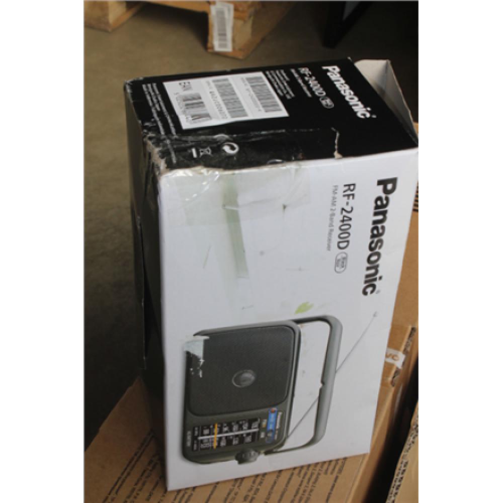 SALE OUT. Panasonic RF-2400DEG-K Portable Radio, DAMAGED PACKAGING Panasonic Portable Radio RF-2400DEG-K