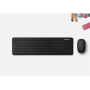 Microsoft BLUETOOTH DESKTOP Keyboard and Mouse Set, Wireless, Mouse included, Batteries included, EN, Wireless connection, Numeric keypad, 461.6 g, Matte black, Bluetooth