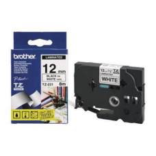 Brother , TZe-S221 Strong Adhesive Laminated Tape , Black on White , TZe , 8 m , 9 cm