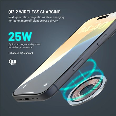 Fixed MagPad Slim wireless charger with Qi2.2, MagSafe support