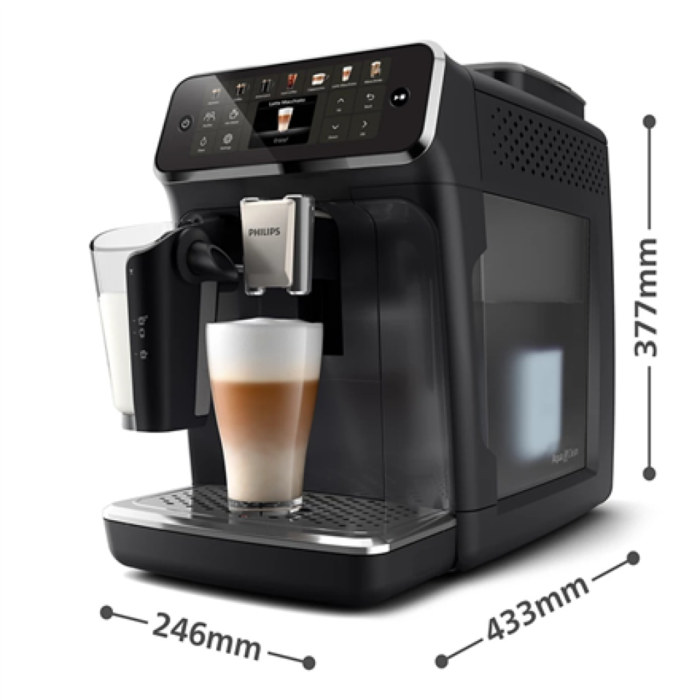 Philips , Coffee machine , EP4441/50 , Pump pressure 15 bar , Built-in milk frother , Fully Automatic , 1500 W , Black