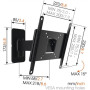 Vogels , Wall mount , MA2030-A1 , Full motion , 19-40 , Maximum weight (capacity) 15 kg , Black
