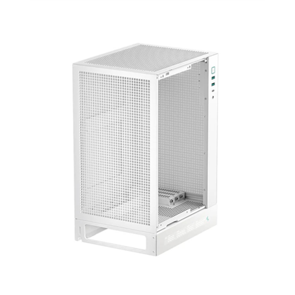 Deepcool PC Gaming Case , CH170 DIGITAL , White , Mini ITX , Power supply included No , ATX PS2