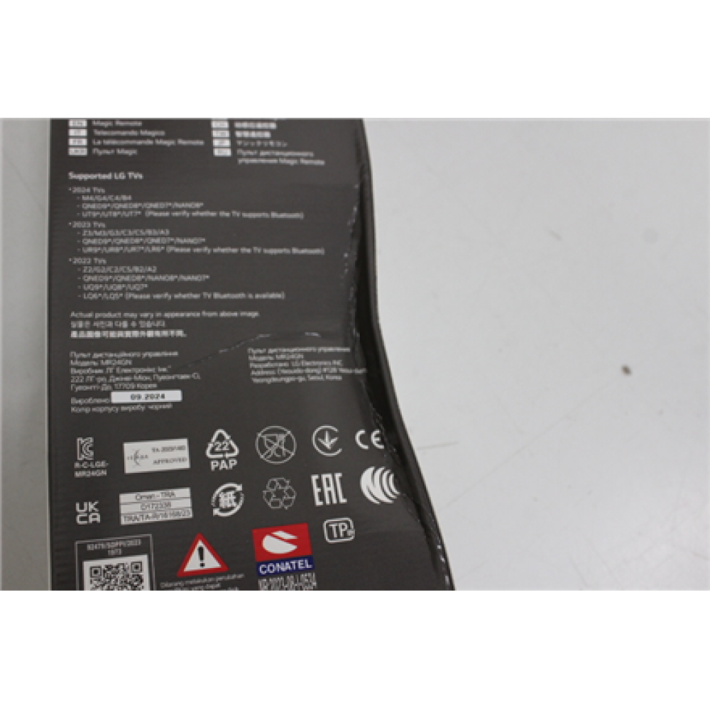 SALE OUT. LG MR24GN Magic Remote Control , LG , Magic Remote Control , MR24GN , DAMAGED PACKAGING