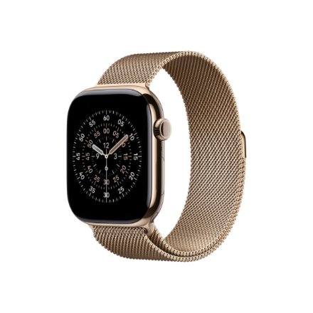 Apple , 46mm Gold Milanese Loop - S/M , Fits wrists 130-180 mm , Gold