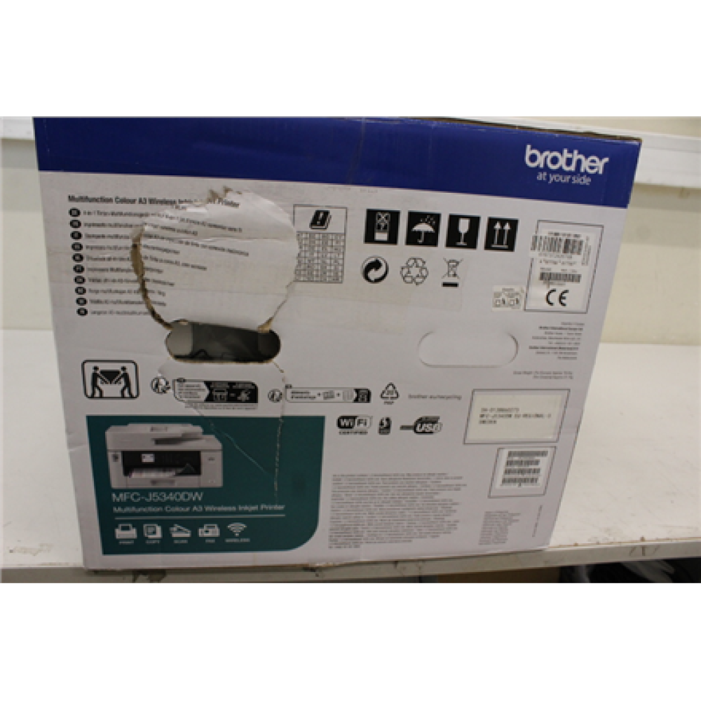 SALE OUT. Brother MFC-J5340DW , Inkjet , Colour , 4-in-1 , A3 , Wi-Fi , DAMAGED PACKAGING