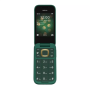 Nokia , 2660 Flip 4G , Green , 2.8 , TFT LCD , 48 MB , 128 MB , Dual SIM , Nano-SIM , 3G , Bluetooth , 4.2 , USB version microUSB 2.0 , Built-in camera , Main camera resolution 0.3 MP , 1450 mAh