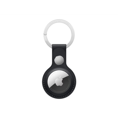 AirTag Leather Key Ring - Midnight