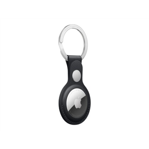 AirTag Leather Key Ring - Midnight