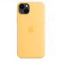 Apple 14 Plus Silicone Case with MagSafe Sunglow