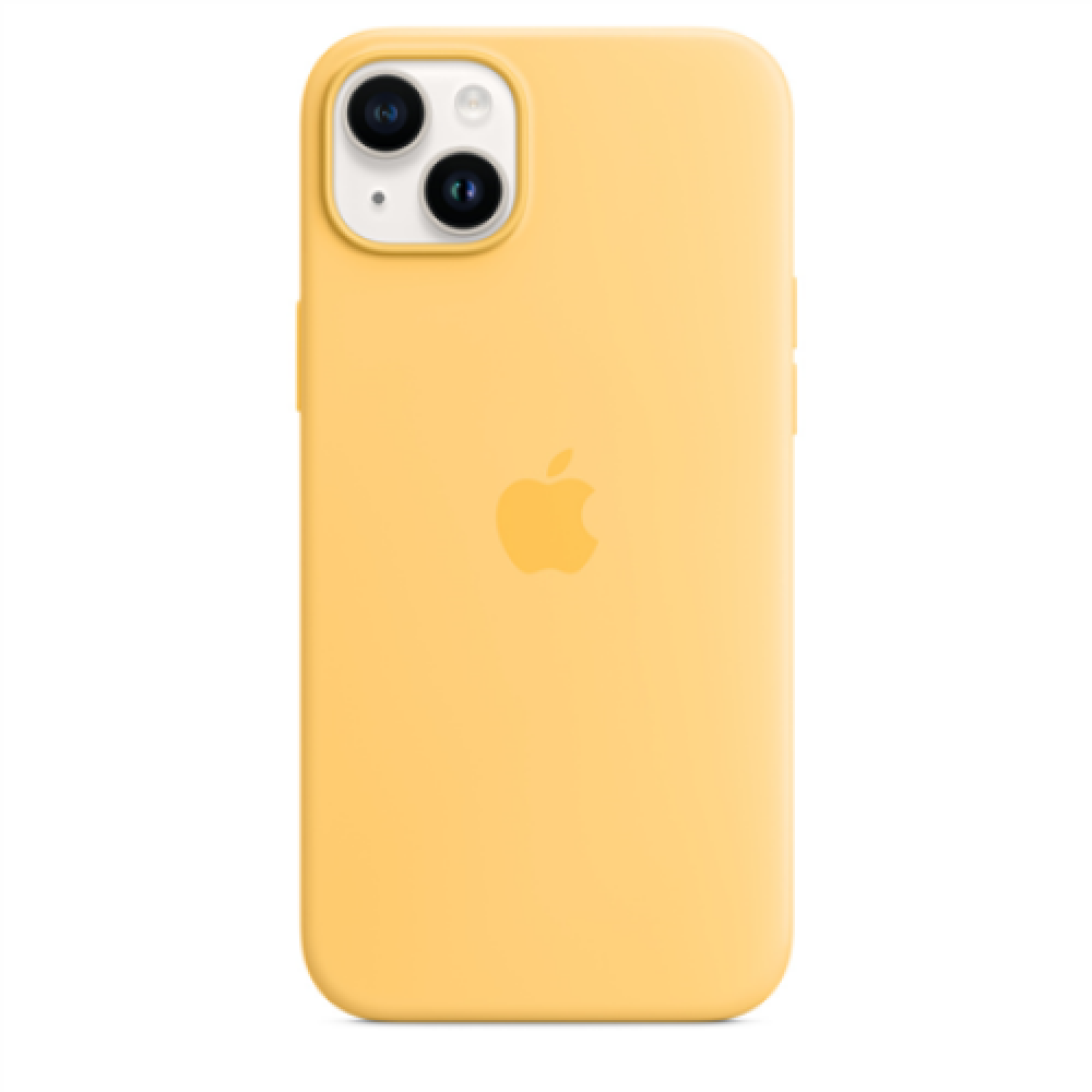 Apple 14 Plus Silicone Case with MagSafe Sunglow